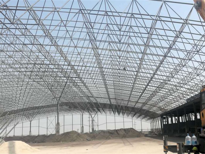 庆阳钢厂料仓网架工程